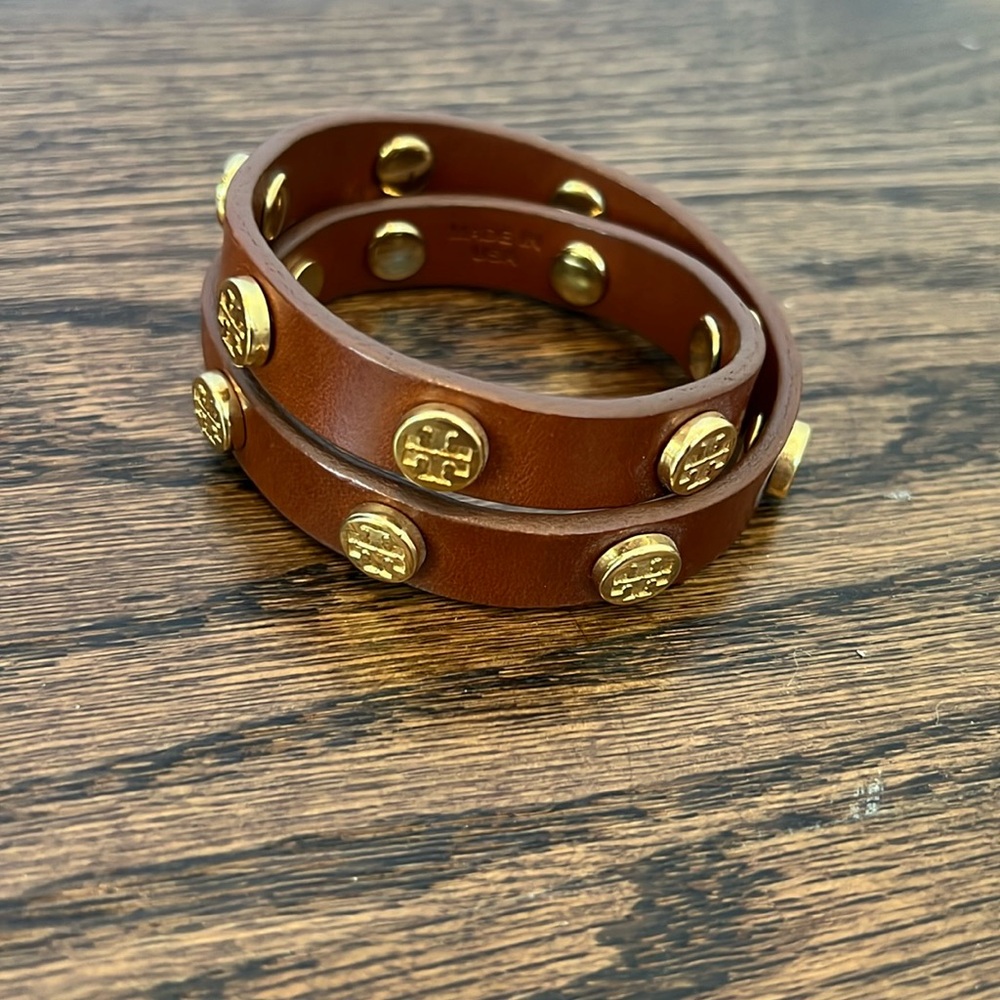 Tory Burch leather wrap bracelet